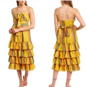 La Maison Talulah Rent the Runway Strapless Imperial midi dress sz S$280 NWT